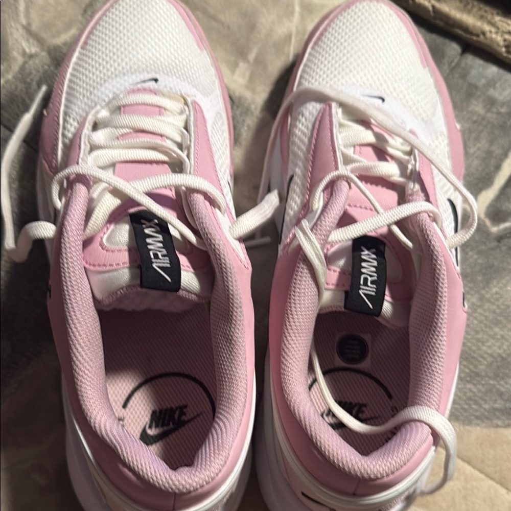 Nike Pink and White Mesh Sneakers - Picture 4 of 5